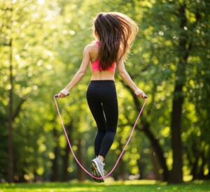 jump rope vs running, skipping, exercise