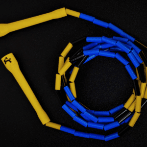 JR - Beaded Rope - Yellow Black Blue