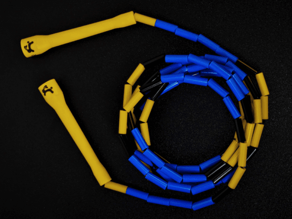 JR - Beaded Rope - Yellow Black Blue