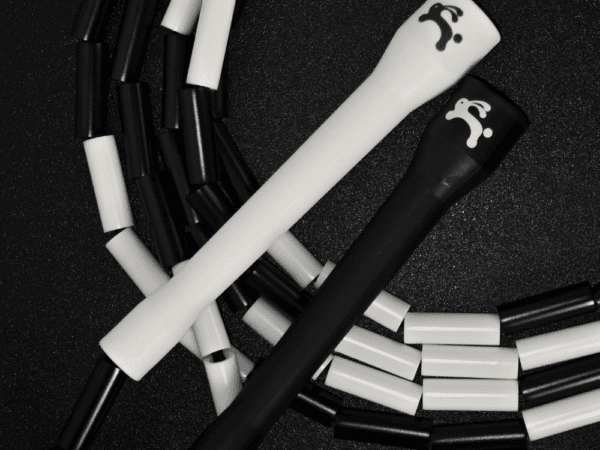 JR - beaded Rope - White Black - Image 2