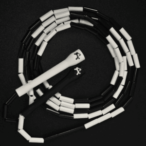 JR - beaded Rope - White Black