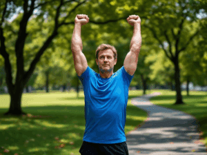 warm up, jump rope, park, sunny, stretch, injury prevention